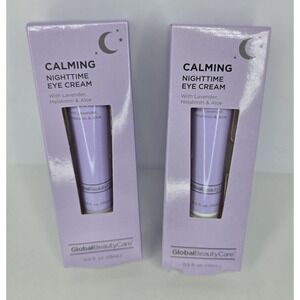 2~Global Beauty Care Calming Nighttime Eye Cream Lavender Melatonin & Aloe 0.5oz